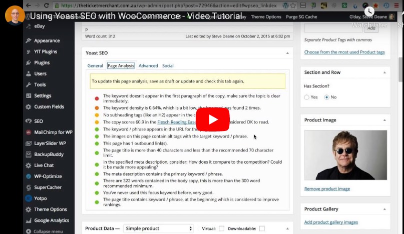 using yoast seo with woocommerce